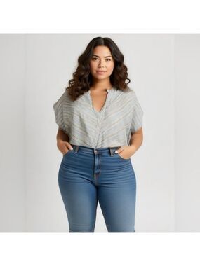Faded. Glory Stretch Size 22W-24W Shirt